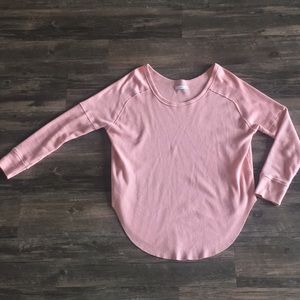 Aritzia Long sleeve thermal waffle knit top xs